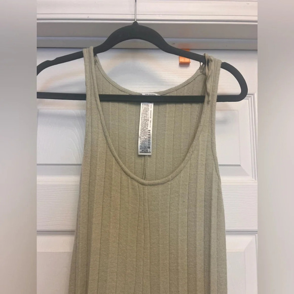 ZARA WOMEN Sweater Light Green LONG JUMPSUIT SIZE Small - Picture 3 of 6